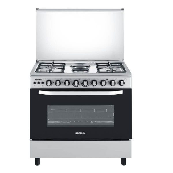 Bruhm Cooker with Four Gas Burners And Two Electric Plates 90 x 60|BGC-9642IB - Image 2