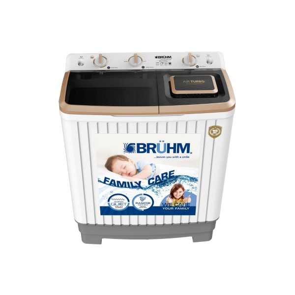 Bruhm Twin Tub Washer 12kg|BWT-120H