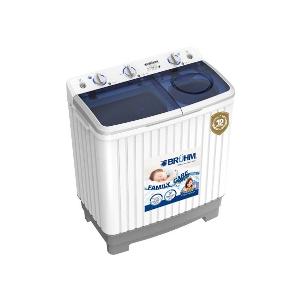 Bruhm Twin Tub Washer 8kg|BWT-080H