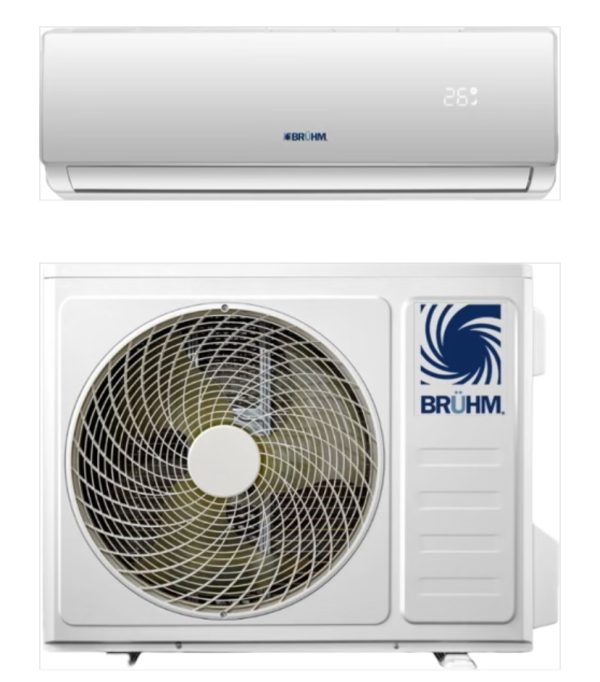 Bruhm 1HP  Split Air Conditioner with kit (BAS-09RCEW)