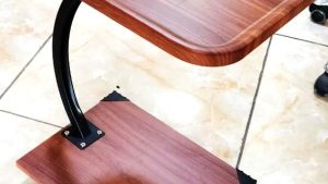 CurveCraft Wooden Side Table
