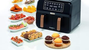 Kenwood Dual Air Fryer 8L|HFP70.000BK