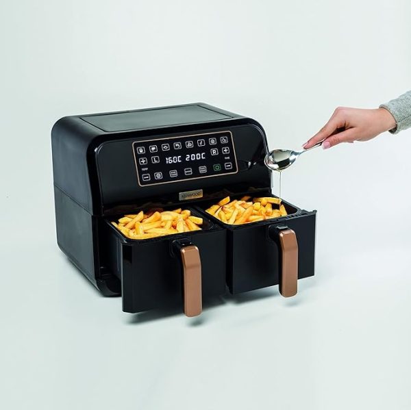 Kenwood Dual Air Fryer 8L|HFP70.000BK - Image 3