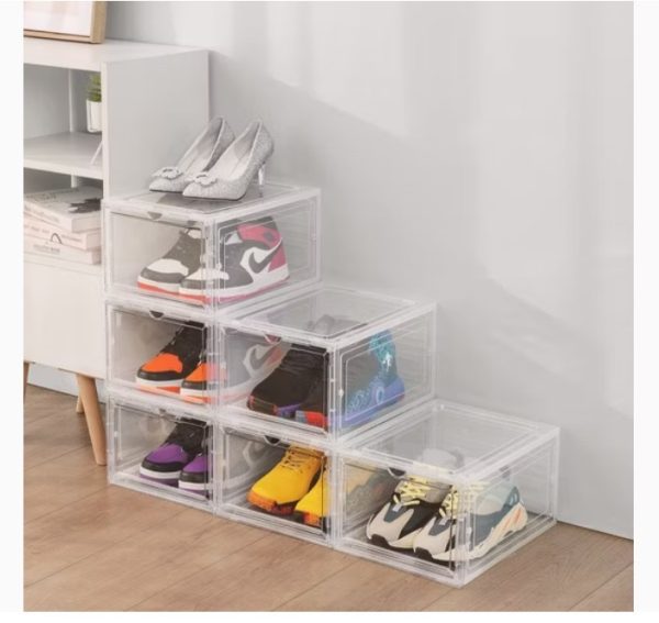 Large Sturdy Acrylic Shoe Storage Boxes (Per Box) - Image 2