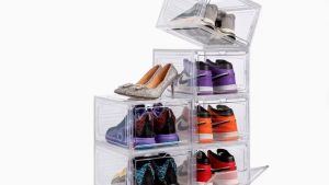 Large Sturdy Acrylic Shoe Storage Boxes (Per Box)