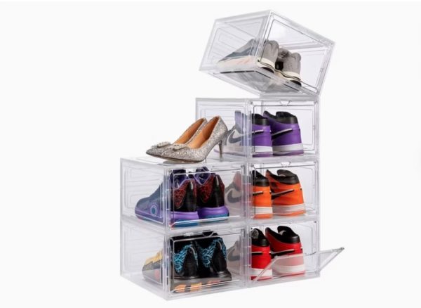 Large Sturdy Acrylic Shoe Storage Boxes (Per Box)