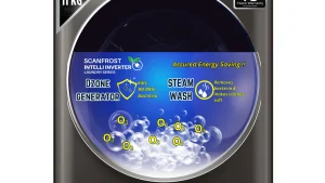 Scanfrost Inverter Front Load Fully Automatic Washing Machine 11Kg|SFWMFL11000INVME