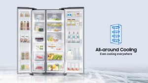 Samsung Side-by-Side Refrigerator 647L|RS62R5001M9/GH