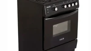 Scanfrost Gas Burner Standing Cooker With Gas Oven Black 60x60(CK6400B