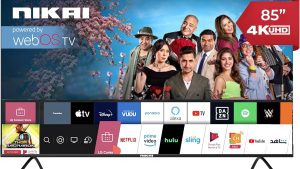 Nikai WebOS 4K UHD Smart LED TV 85 Inches|NIK-85MEU 4STN