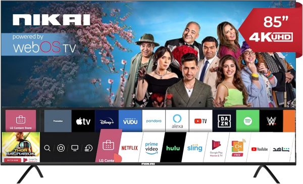 Nikai WebOS 4K UHD Smart LED TV 85 Inches|NIK-85MEU 4STN