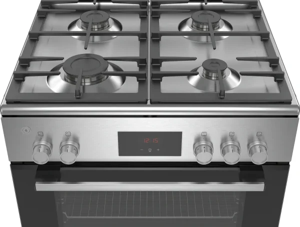 Bosch 60CM Freestanding 4Gas Cooker (Silver Stainless Steel)| HGB320E50M - Image 2