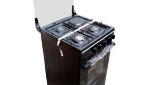 Midea 3 Gas + 1 Electric Cooker (Grill + Oven) – Black (20BMG4Q007-S)