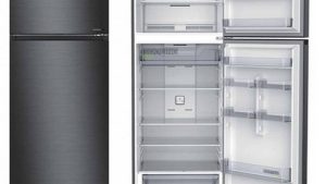 Midea 465L Double Door Refrigerator – Blue Steel (HD-624FWEN)
