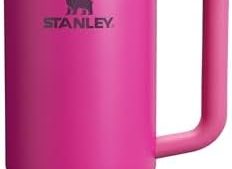 STANLEY Quencher H2.0 Tumbler with Handle and Straw 40 oz | Flowstate 3-Position Lid | Cup Holder Compatible for Travel | Insulated Stainless Steel Cup | BPA-Free | Fuchsia : Sports & Outdoors