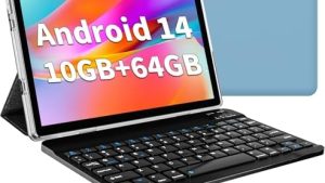 Android 14 Tablet 10.1 inch Tablet 2024 Latest Tablets with Keyboard Mouse 10GB+64GB 1TB Expand 6000mAh Octa-Core Processor Dual Camera WiFi 1280x800 IPS 18W Fast Charging : Electronics
