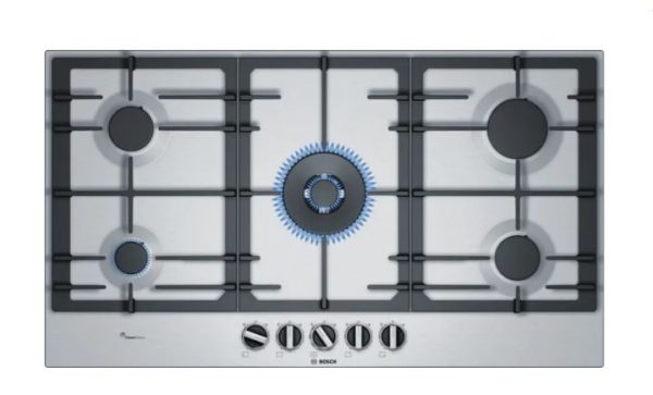 Bosch Stainless Steel Gas Hob (Cast Iron) 90CM|PCR9A5B90