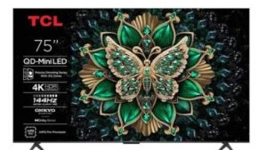 TCL QLED 4K Ultra HD Google TV 75 INCHES|75C6KS