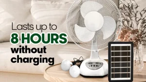 Syinix 12 Inches Rechargeable Fan