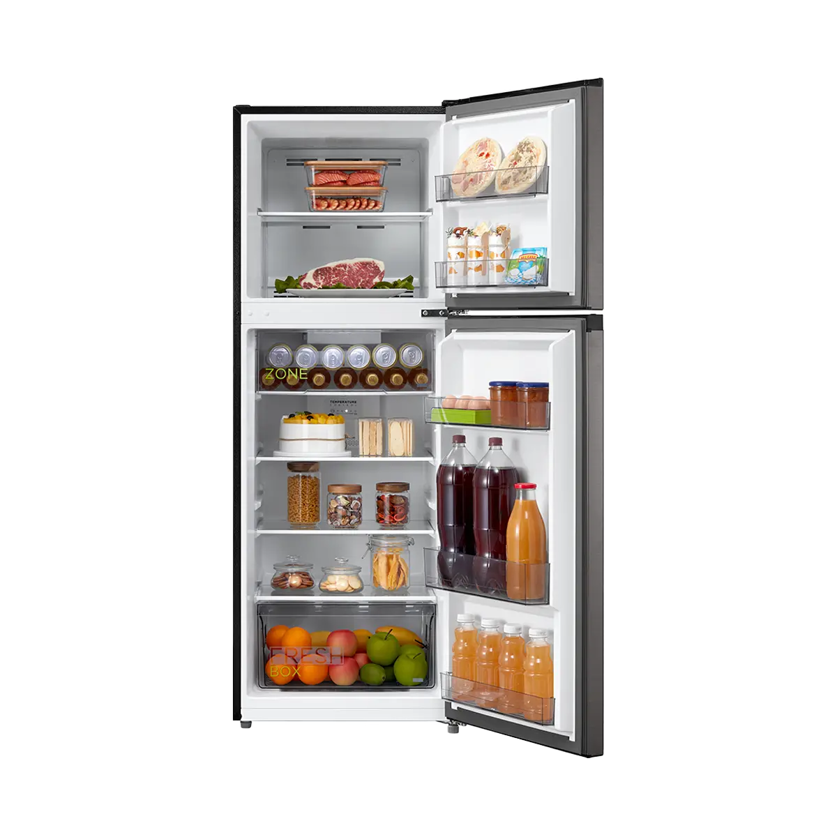 MIDEA REFRIGERATORS FROST FREE MDRT346MTV28-TOP MOUNT ,DD/FF,236LTRS ,JAZZ BLACK FINISH ,R600A - Image 2
