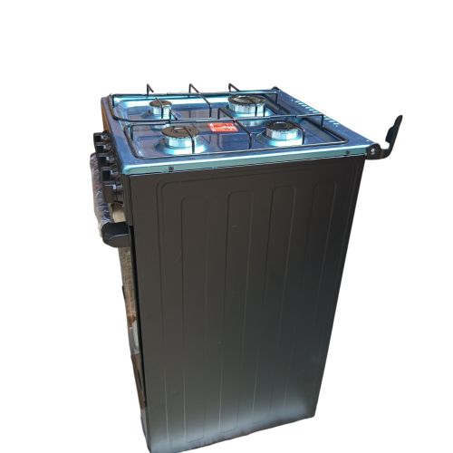 MIDEA GAS COOKER PS 5 SERIES 5055-4G057-B - 50*55 freestanding gas cooker, black body, glass lid, stainless steel - Image 2
