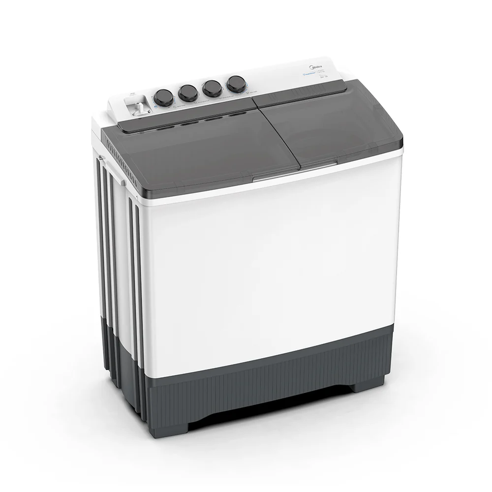 MIDEA LAUNDRY TWIN TUB SEMI AUTO MT100W70/WG - 7Kg/TT Washer/Dual Pulsator/Big Knob/Anti Rust/White - Image 2