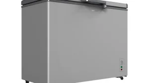 TORNADO CHEST FREEZER 392L-KEY-DARK SL -UPPER SLIDING GLASS DOOR -R600