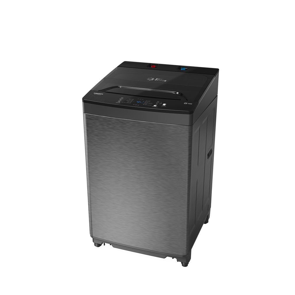 TORNADO Washing Machine 8 Kg Pump Dark SilverDrum Material : Stainless Steel Anti-rust2 Water inlets ( Cold / Hot ) With drain pump - Zero power at standby mode - Image 3