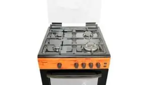 Gas Burners With Gas Oven, Grill, Burner Ignition Wood Finish