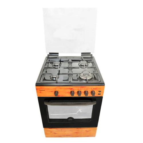CK6402NG - 60X60 4 Gas Burners With Gas Oven, Grill, Burner Ignition Wood Finish