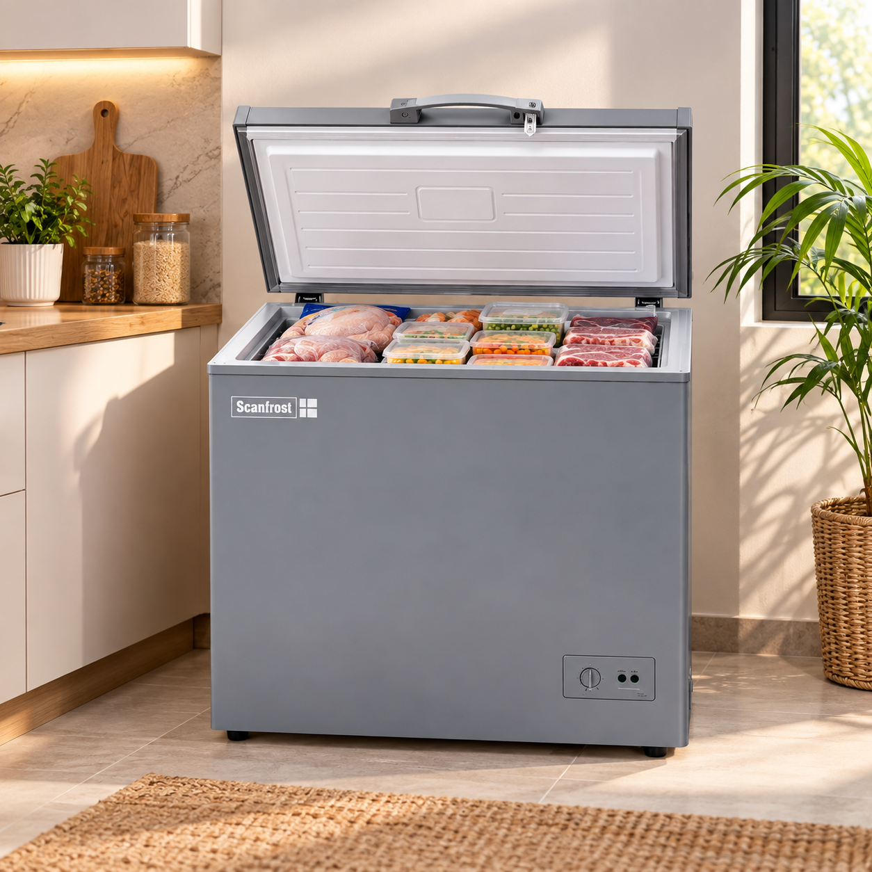 Scanfrost SFL100ECO 100L Chest Freezer | Energy Efficient Low Voltage Freezer - Image 2
